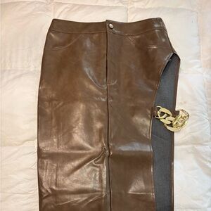 Leather skirt (Pretty little thing)